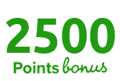 2500 Points Bonus